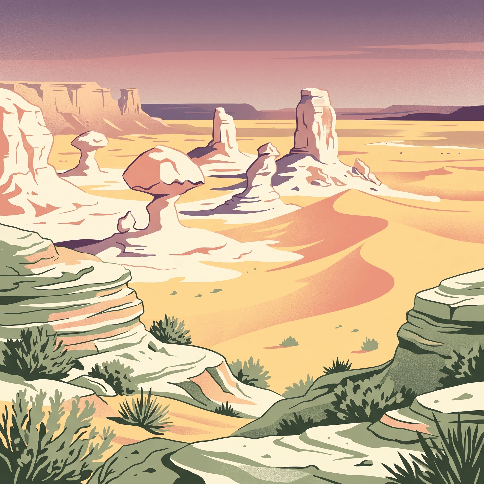 Mejor época para visitar el Parque Nacional del Desierto Blanco: guía de planificación estacional