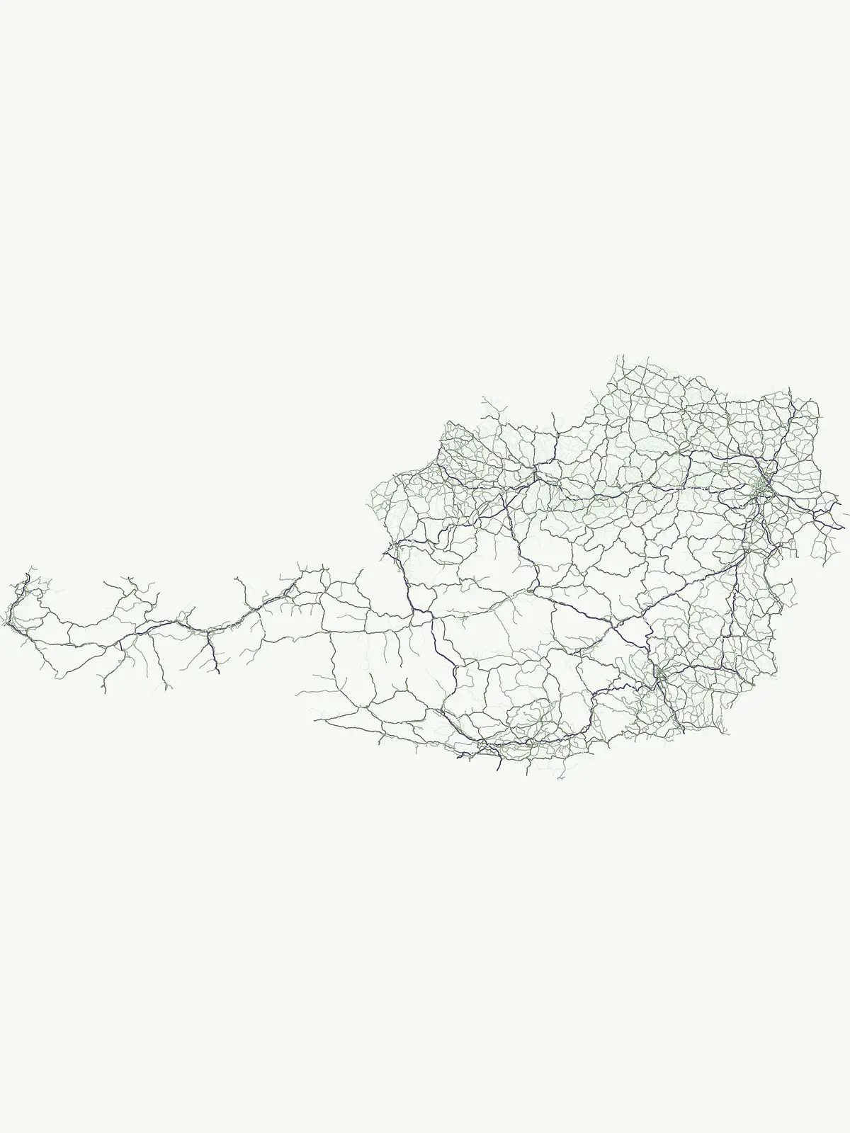 Arroyos identificados asociados con paisajes naturales protegidos y parques nacionales en Austria