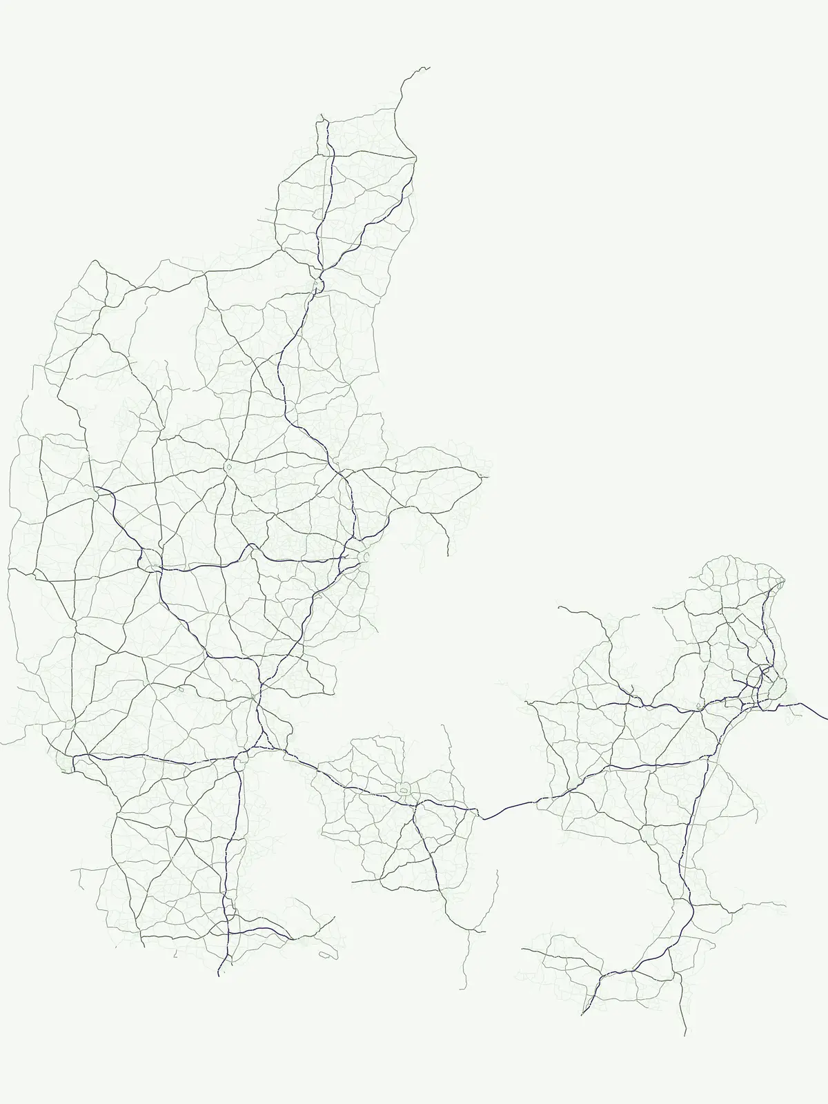 Arroyos dentro de paisajes naturales protegidos y parques nacionales en Dinamarca