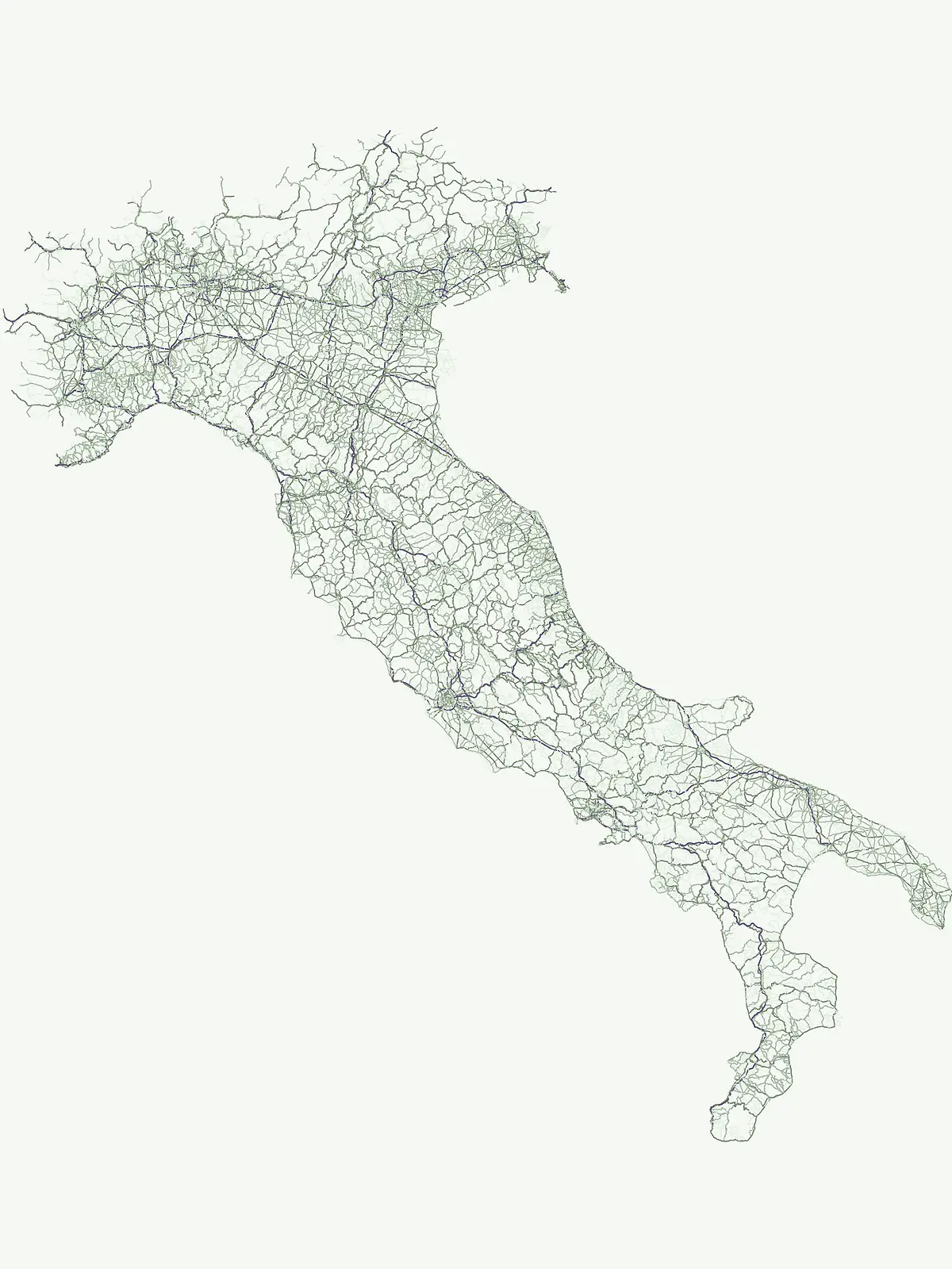 Atlas completo de los sistemas montañosos y paisajes protegidos de toda Italia