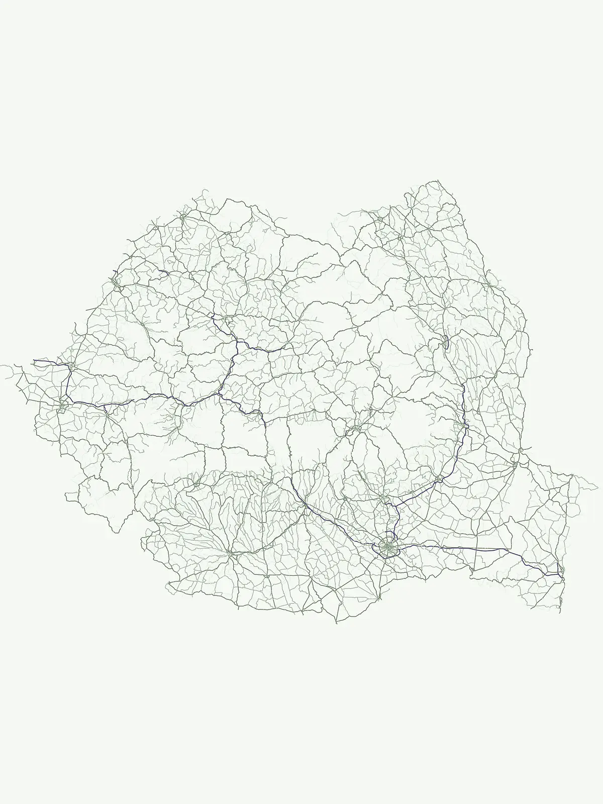 Atlas geográfico de Rumanía: características naturales categorizadas y paisajes de parques protegidos