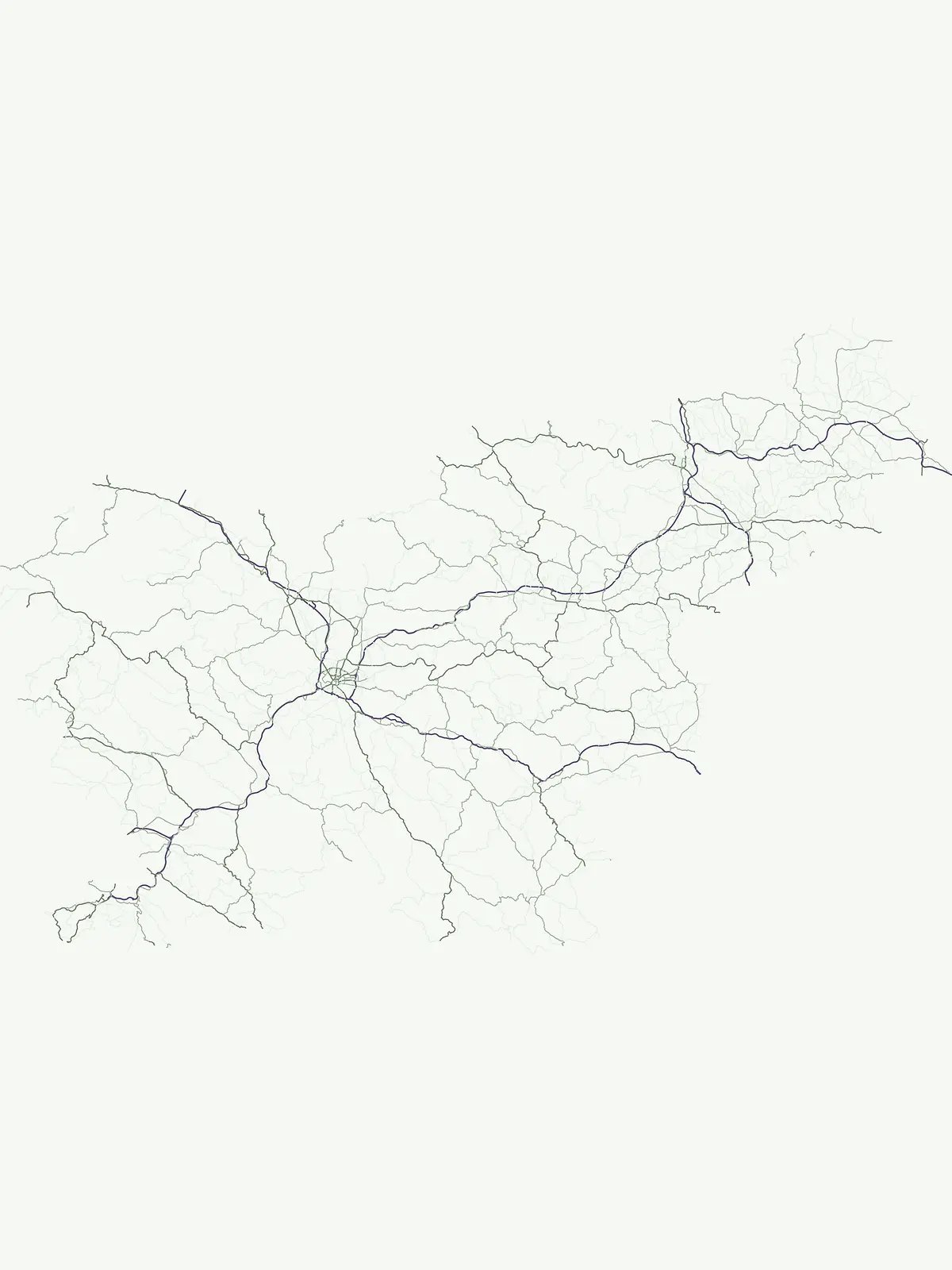 Atlas completo de accidentes geográficos y paisajes mapeados en toda Eslovenia
