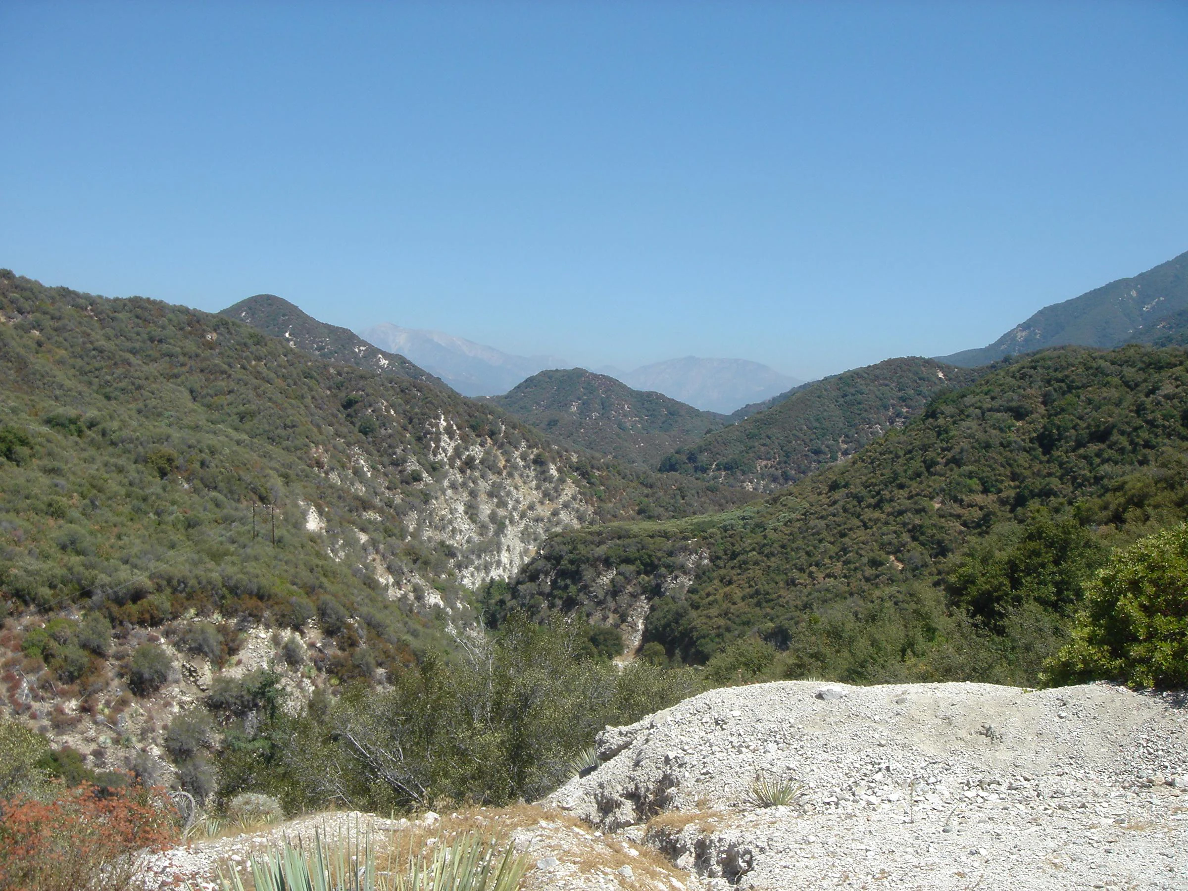 View from Angeles National Forest helipad