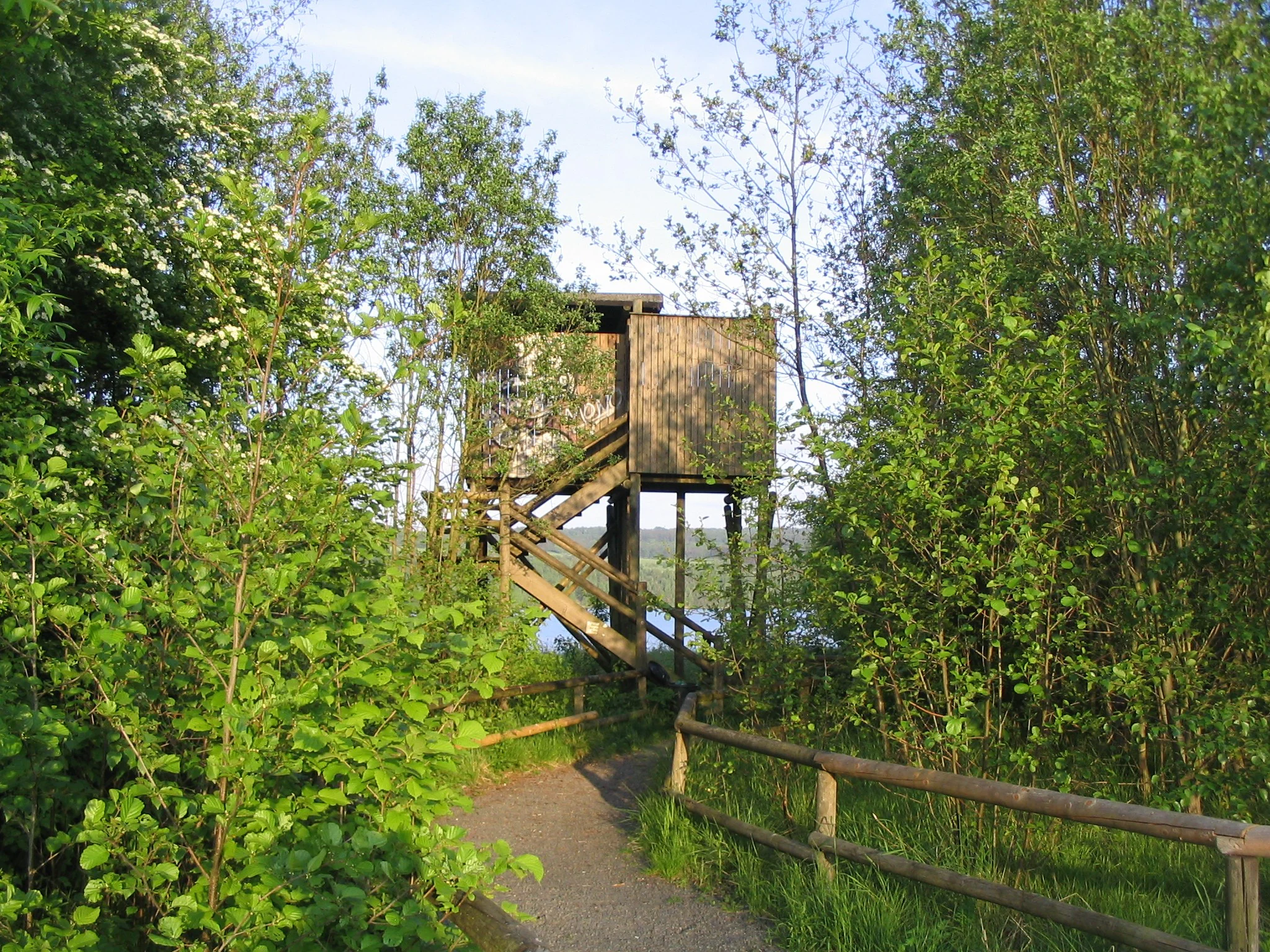 Hunting stand at Borkener See