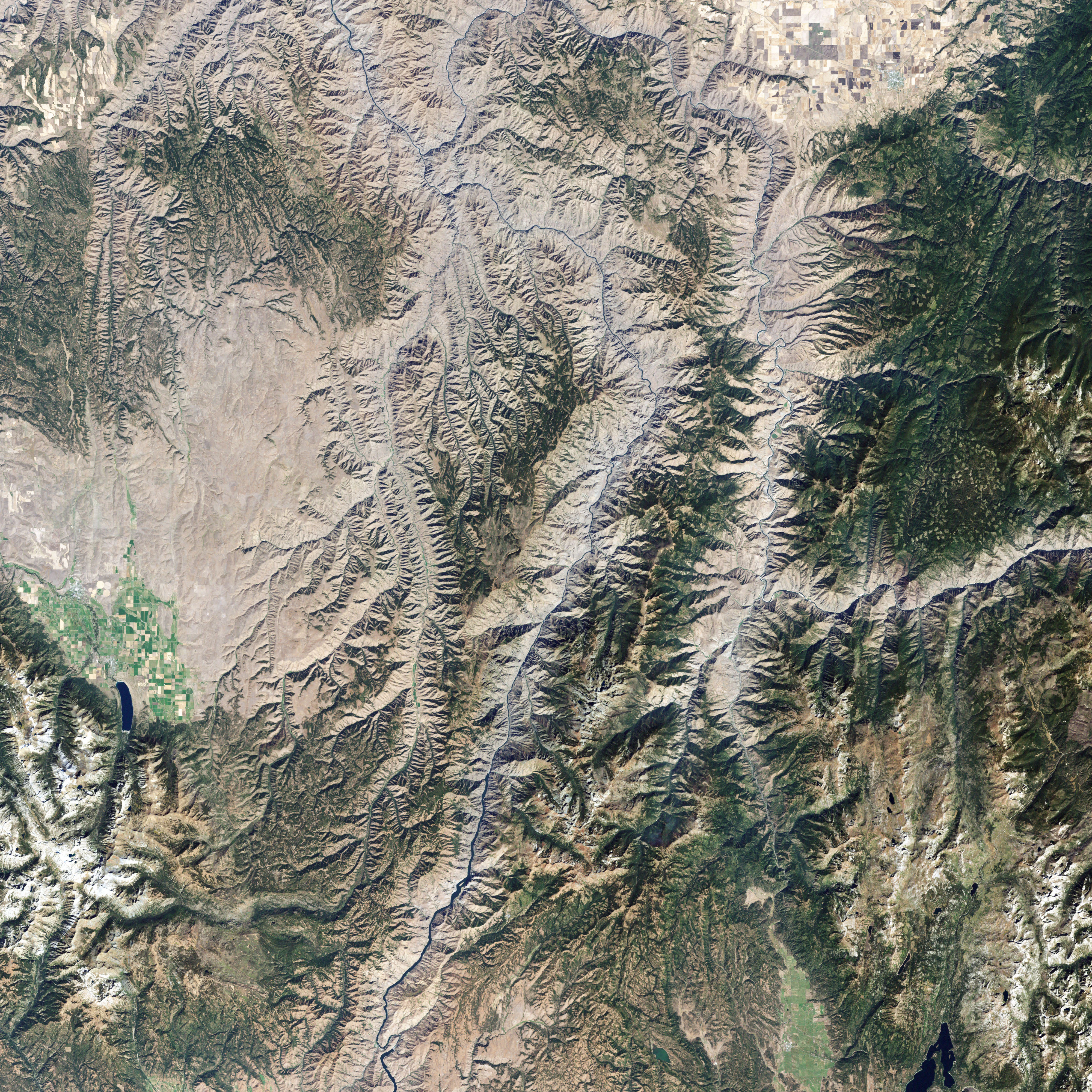 Hells Canyon Satellite View