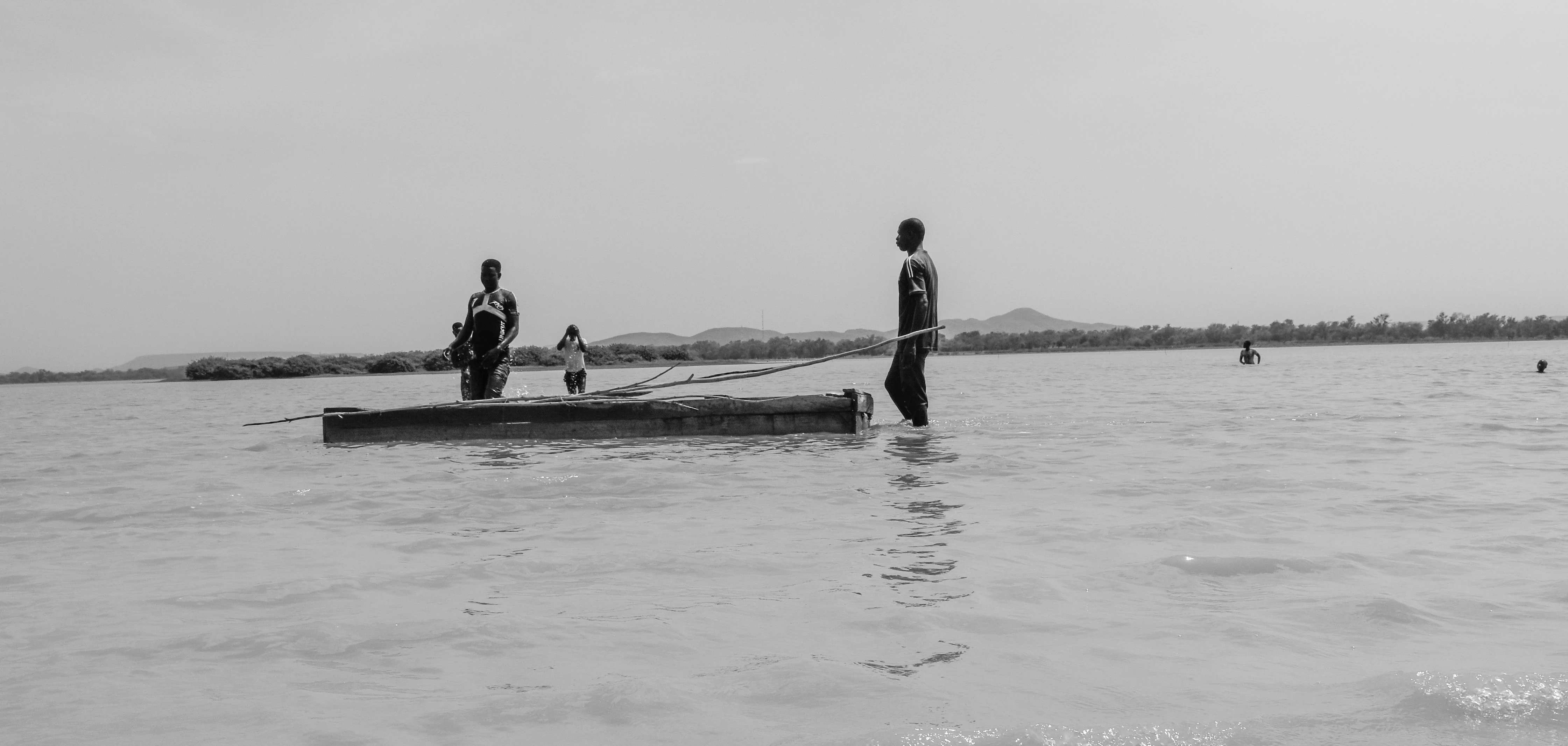 Fishermen on Bam Lake