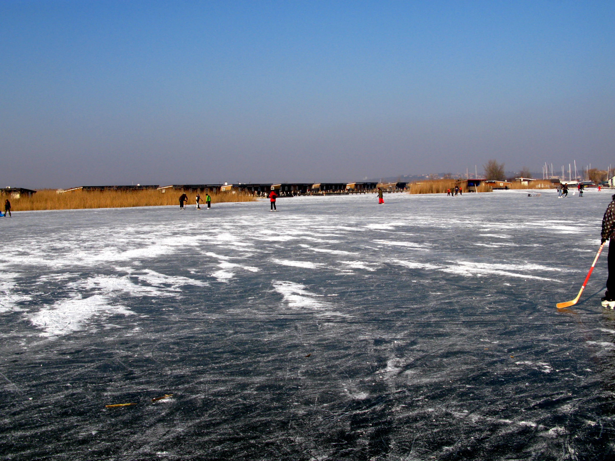 Ice skating at Lake Neusiedl