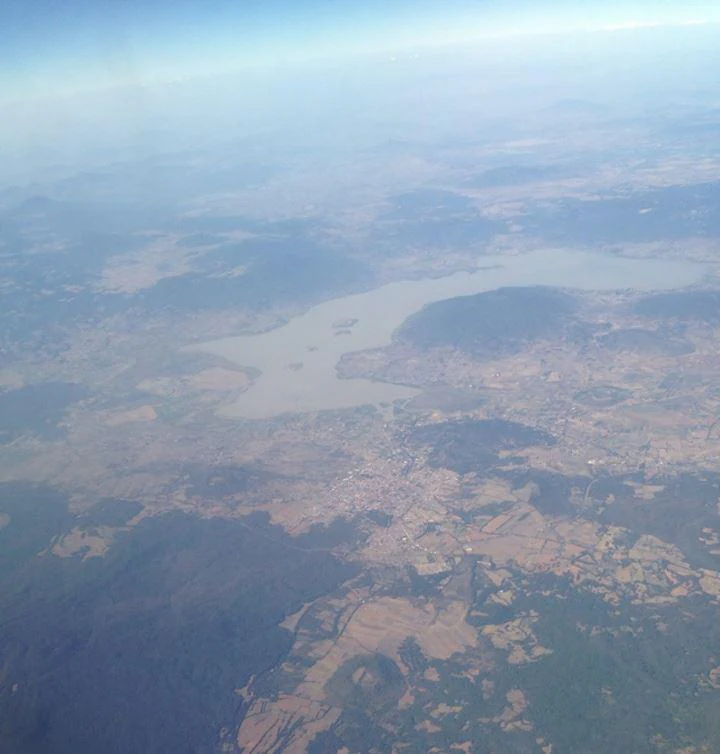 Lake Patzcuaro aerial view