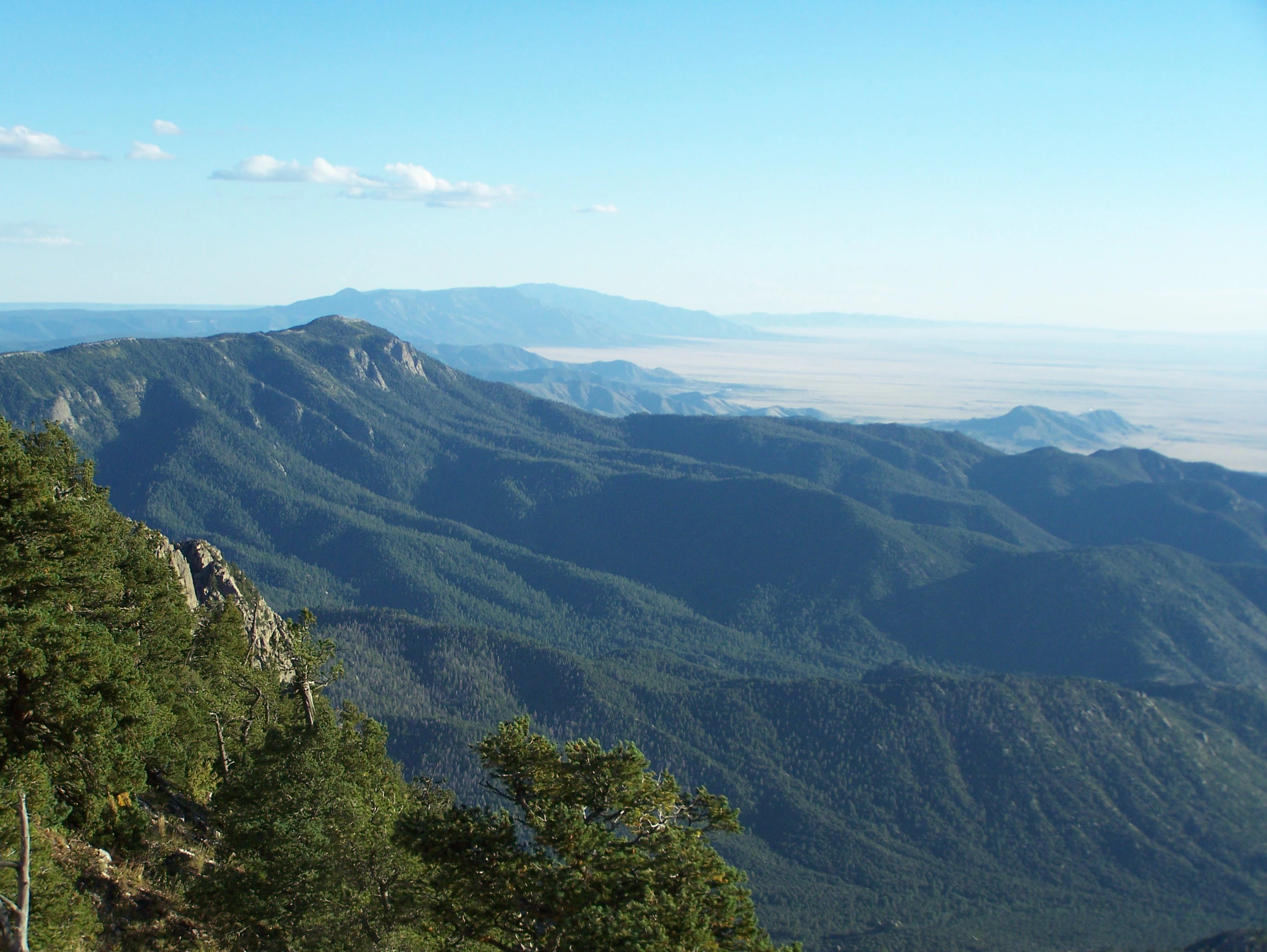 Manzano Mountains from the north