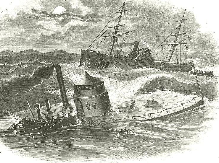 USS Monitor sinking