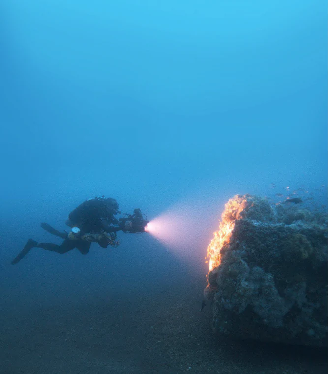 Diver at the USS Monitor wreck