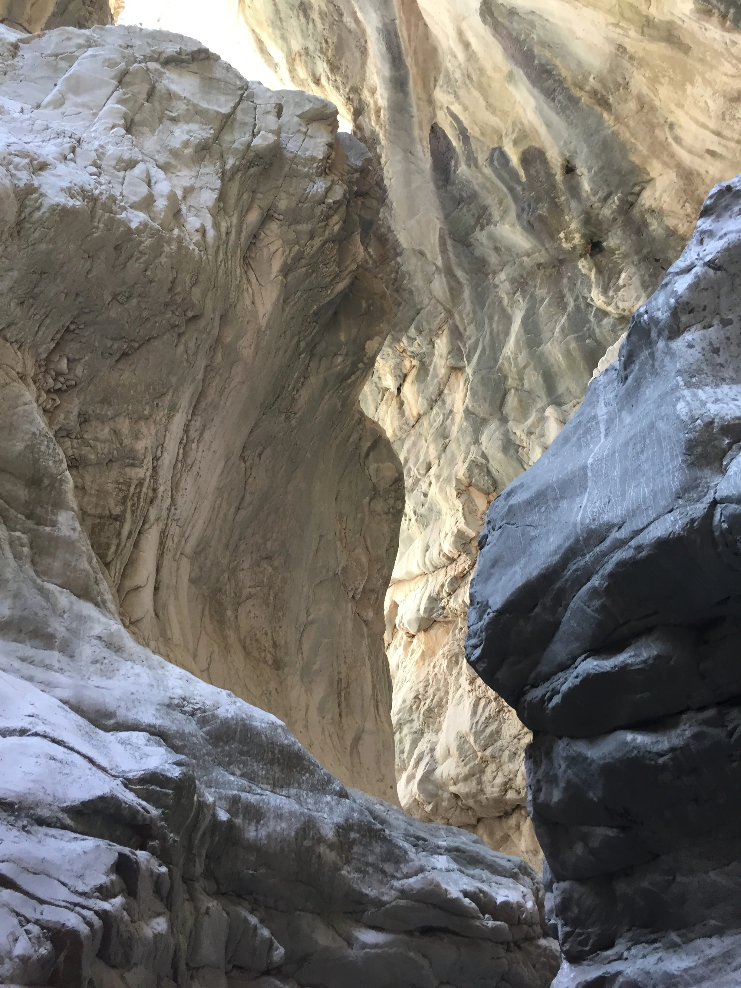 Steep rock formations forming the walls of Saklıkent Canyon National Park
