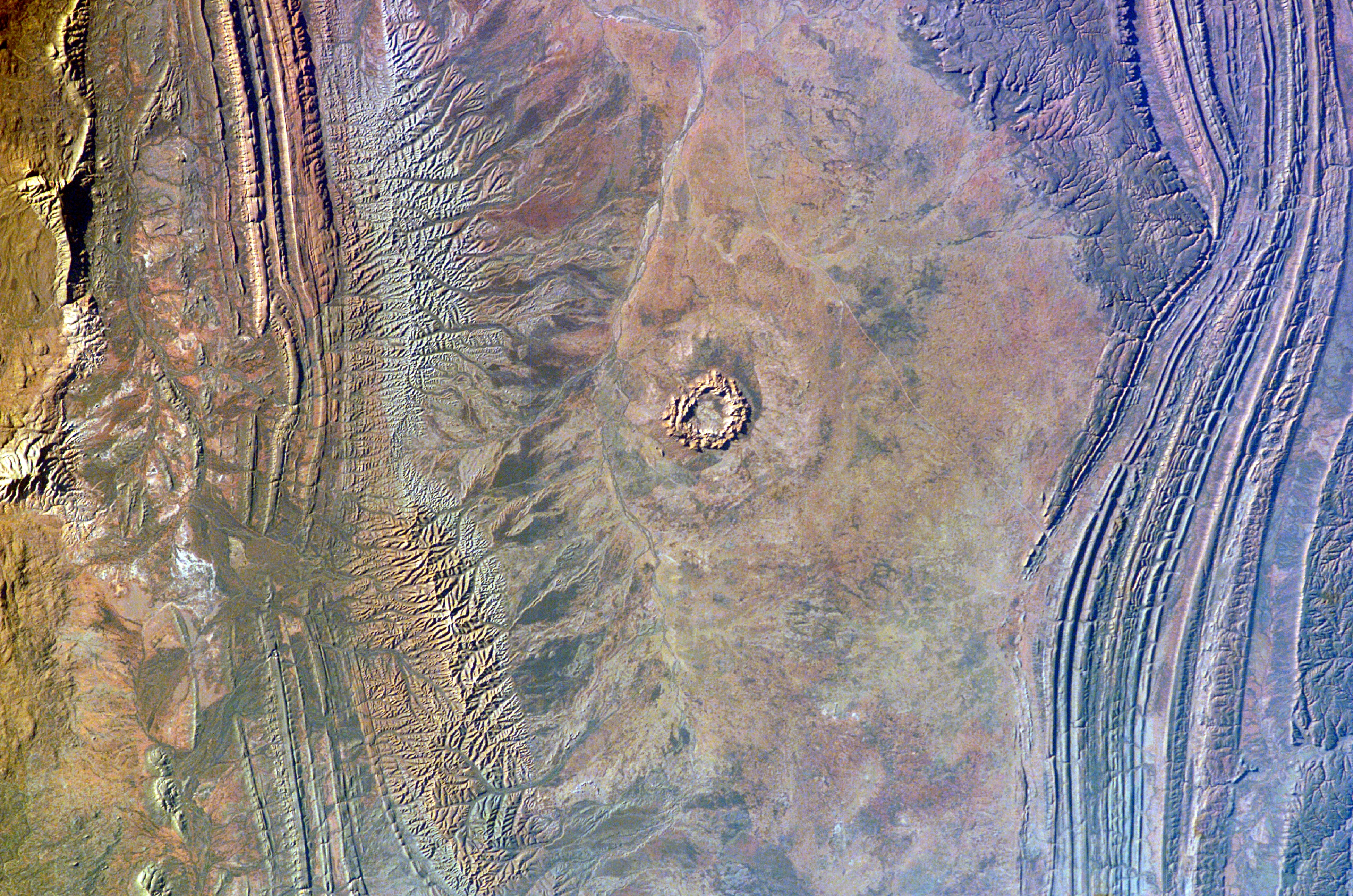Gosses Bluff crater from space