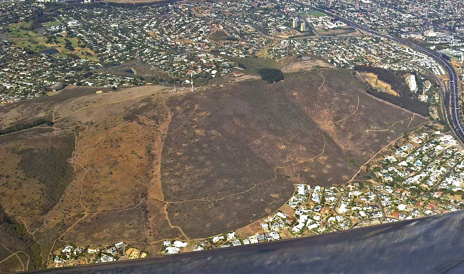 Aerial view of Tygerberg Hill and surroundings