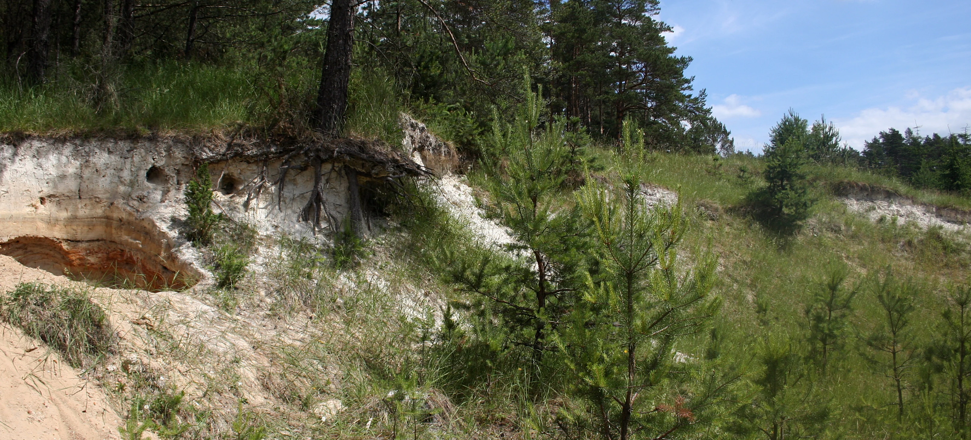Chalk deposits in Kulawa Valley